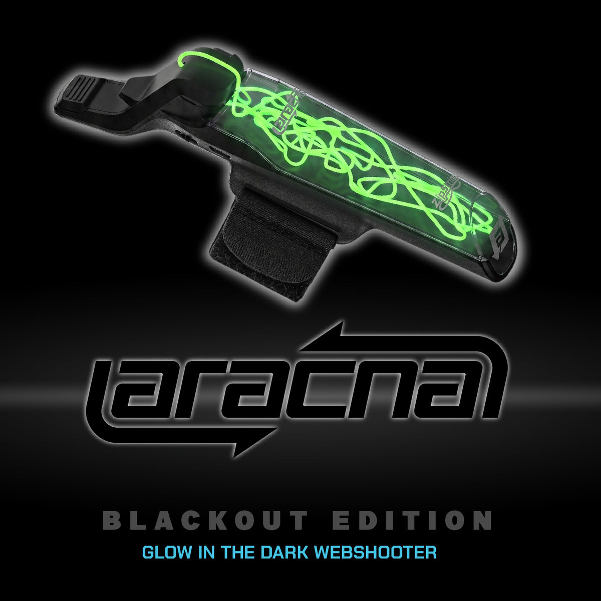 ZipString Aracna Blackout Edition - glow in the dark web shooter