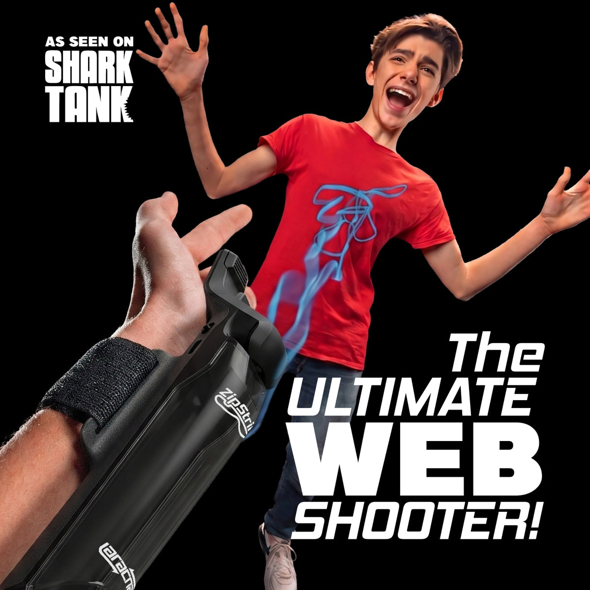 ZipString Aracna Blackout Edition - The Ultimate Web Shooter - As Seen on Shark Tank